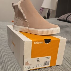 Timberland Women's Beige Nubuck Sneakers